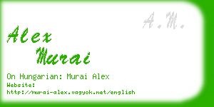 alex murai business card